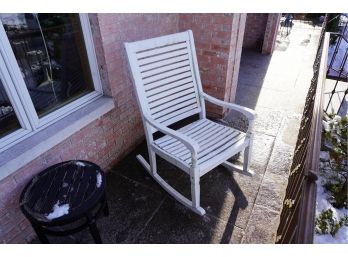 OUTDOOR WOOD ROCKING CHAIR