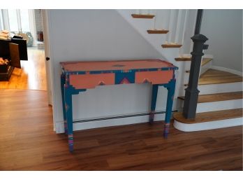 HAND PAINTED SOUTHWESTERN CONSOLE TABLE