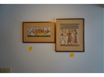 LOT OF 2 EGYPTIAN PRINTS FRAMED