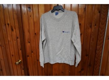 VINTAGE CHAMPIONS GRAY SWEATER SIZE L