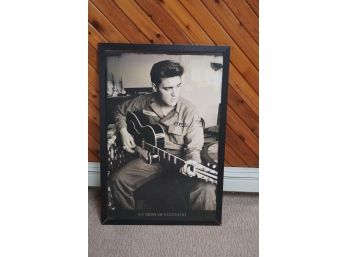 PRINT OF ELVIS IN THE ARMY