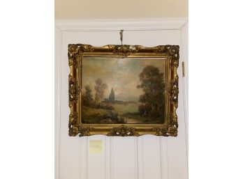 ANTIQUE OIL PAINTING BY TOM PAINE