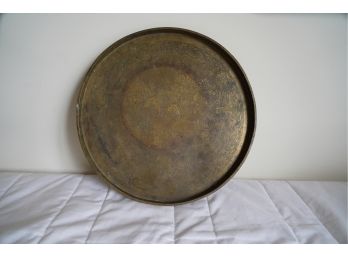 BRASS COLOR ROUND TRAY
