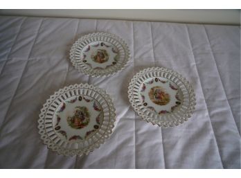 LOT OF 3 ANTIQUE DISHES