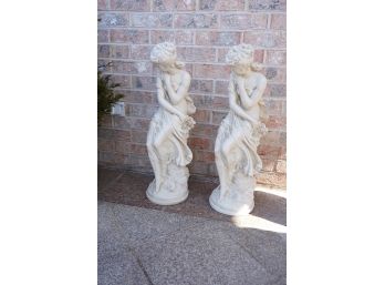 LOT OF 2 STATUE SIGNED