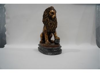 LION STATUE MADE OF PLASTER