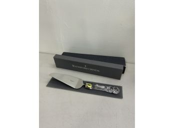 IN BOX WATERFORD CRYSTAL LISMORE OFFSET CAKE SERVER
