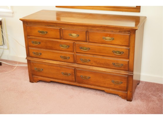 WOOD DRESSER WITH 9 DRAWERS