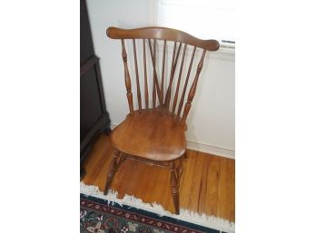 BROWN WOOD CHAIR TRADITIONAL