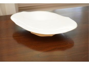 LENOX BOWL WITH SILVER COLOR OUTLINING