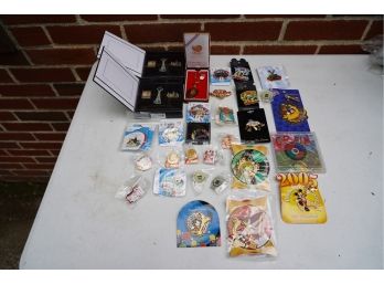 LARGE LOT OF PINS, INCLUDING WALT DISNEY WORLD AND THE OLYMPICS