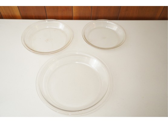 LOT OF 3 GLASS PLATES