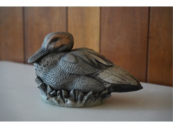 CEMENT DUCK DECORATION, 6IN HEIGHT