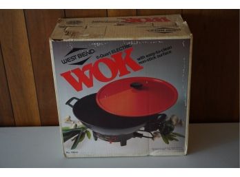 OLD NEW STOCK WEST BEND 6-QUART ELECTRIC WOK
