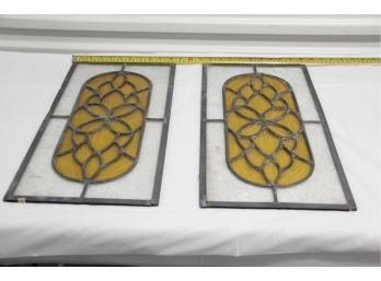 Pair Of Stain Glass Frames
