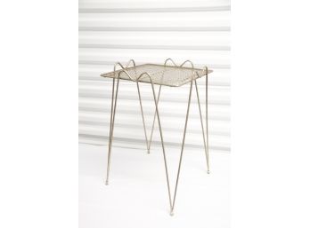 Vintage Metal Wire Plant Stand