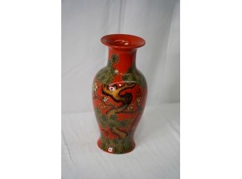 ASIAN STYLE VASE, 12IN HEIGHT