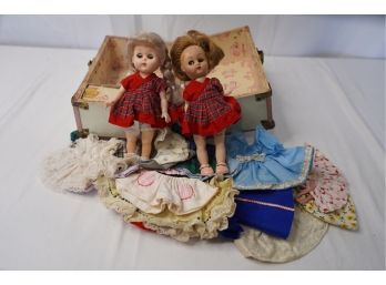 VINTAGE GINNY DOLLS WITH ACCESSORIES