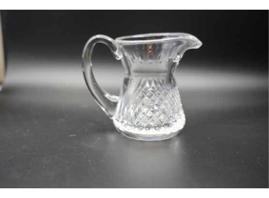 SMALL WATERFORD CRYSTAL PITCHER,  4.5IN HEIGHT