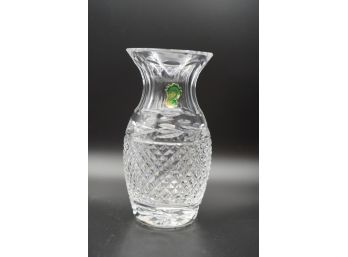 WATERFORD CRYSTAL SMALL VASE, 7IN HEIGHT