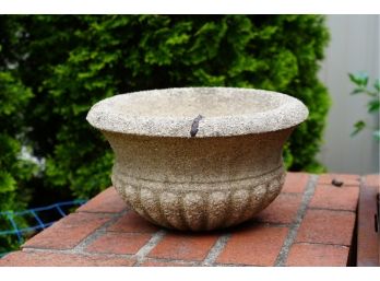 OUTDOOR CEMENT PLANTER, 10IN HEIGHT