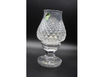 WATERFORD CRYSTAL CANDLE HOLDER, 8IN HEIGHT