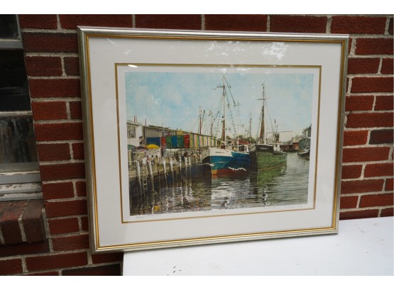 HAND WATER COLORED, 'CAFE SEVEN SEAS' 866/920, SIGNED BY R DOYLE