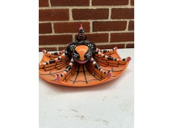 DEPARTMENT 56 SPIDER CHIP DIP DISH, MINT CONDITION
