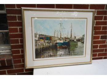 HAND WATER COLORED, 'CAFE SEVEN SEAS' 866/920, SIGNED BY R DOYLE
