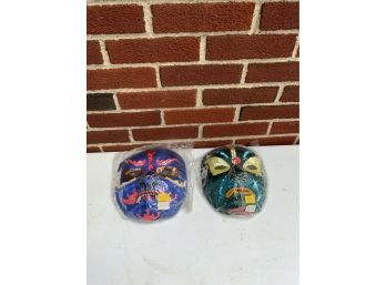 LOT OF 2 ASIAN STYLE PARTY MASKS