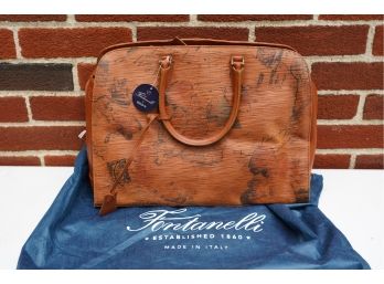 NEW FORTANELLI MADE IN ITALY BROWN BAG