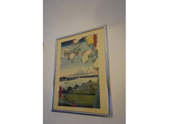 ASIAN PRINT FRAMED  12X16 INCHES