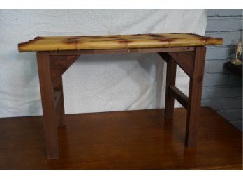BAMBOO TOP WOOD TABLE