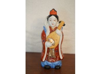 HAND PAINTED IN JAPAN PORCELAIN FIGURINE, 10IN HEIGHT