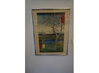 ASIAN PRINT FRAMED  12X16 INCHES