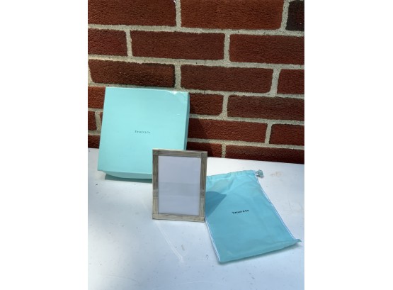 TIFFANY & CO. SILVER PICTURE FRAME,  6X6 INCHES