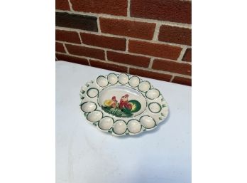 ITALY HAND PAINTED TRAY, 14IN LENGTH