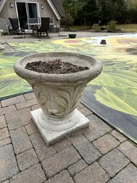 Large Very Heavy Concrete Flower Pot 1