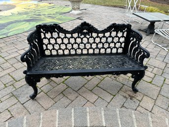 19th Century Cast Iron Garden Bench