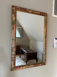Floral Mirror That Appears To Be Hand Painted