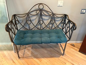 Metal Bench With Cushion