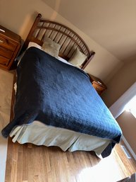Queen Bed Set With Frame, Mattress And Sheets