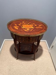 Antique Marquetry Table King Louis XVI Style