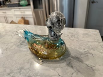 Rare Murano Hand Blown Art Glass Duck