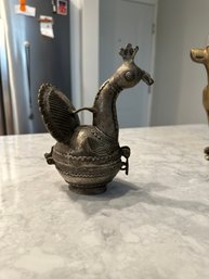 Antique Vintage Indian Peacock Container