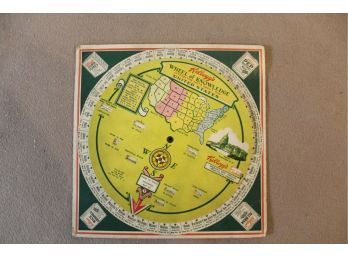 VINTAGE DIAL KELLOGS WHEEL OF KNOWLEDGE FACTS ABOUT ALL STATES