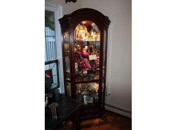 Wood And Glass Curio Cabinet With Light 2. THIS LISTING IS FOR THE CURIO CABINET ONLY! NOTHING ELSE