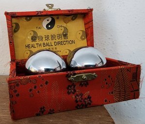 Vintage Set Of TAI CHI Relaxation Balls With Box