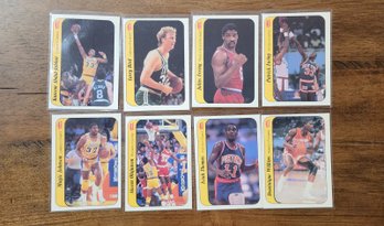 Assortment Of 1986 Fleer (8) NBA Superstar Sports Cards