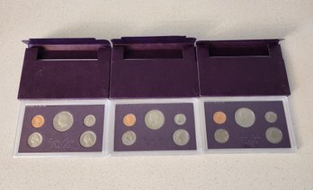 (3) 1987 United States Proof Coin Sets